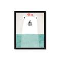 Picture of Water Polar Bear _GroupedProduct_Rectangle_Portrait_Mini_ _GroupedProduct_Rectangle_Portrait_Framed_Matted_