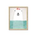 Picture of Water Polar Bear _GroupedProduct_Rectangle_Portrait_Mini_ _GroupedProduct_Rectangle_Portrait_Framed_Matted_