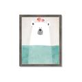 Picture of Water Polar Bear _GroupedProduct_Rectangle_Portrait_Mini_ _GroupedProduct_Rectangle_Portrait_Framed_Matted_