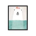 Picture of Water Polar Bear _GroupedProduct_Rectangle_Portrait_Mini_ _GroupedProduct_Rectangle_Portrait_Framed_Matted_