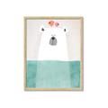 Picture of Water Polar Bear _GroupedProduct_Rectangle_Portrait_Mini_ _GroupedProduct_Rectangle_Portrait_Framed_Matted_