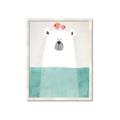 Picture of Water Polar Bear _GroupedProduct_Rectangle_Portrait_Mini_ _GroupedProduct_Rectangle_Portrait_Framed_Matted_