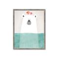 Picture of Water Polar Bear _GroupedProduct_Rectangle_Portrait_Mini_ _GroupedProduct_Rectangle_Portrait_Framed_Matted_