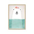 Picture of Water Polar Bear _GroupedProduct_Rectangle_Portrait_Mini_ _GroupedProduct_Rectangle_Portrait_Framed_Matted_