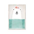 Picture of Water Polar Bear _GroupedProduct_Rectangle_Portrait_Mini_ _GroupedProduct_Rectangle_Portrait_Framed_Matted_