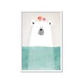 Picture of Water Polar Bear _GroupedProduct_Rectangle_Portrait_Mini_ _GroupedProduct_Rectangle_Portrait_Framed_Matted_
