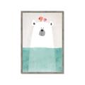 Picture of Water Polar Bear _GroupedProduct_Rectangle_Portrait_Mini_ _GroupedProduct_Rectangle_Portrait_Framed_Matted_