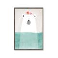 Picture of Water Polar Bear _GroupedProduct_Rectangle_Portrait_Mini_ _GroupedProduct_Rectangle_Portrait_Framed_Matted_