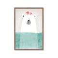 Picture of Water Polar Bear _GroupedProduct_Rectangle_Portrait_Mini_ _GroupedProduct_Rectangle_Portrait_Framed_Matted_