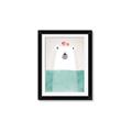 Picture of Water Polar Bear _GroupedProduct_Rectangle_Portrait_Mini_ _GroupedProduct_Rectangle_Portrait_Framed_Matted_