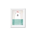 Picture of Water Polar Bear _GroupedProduct_Rectangle_Portrait_Mini_ _GroupedProduct_Rectangle_Portrait_Framed_Matted_