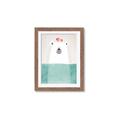 Picture of Water Polar Bear _GroupedProduct_Rectangle_Portrait_Mini_ _GroupedProduct_Rectangle_Portrait_Framed_Matted_