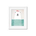 Picture of Water Polar Bear _GroupedProduct_Rectangle_Portrait_Mini_ _GroupedProduct_Rectangle_Portrait_Framed_Matted_