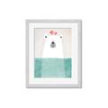Picture of Water Polar Bear _GroupedProduct_Rectangle_Portrait_Mini_ _GroupedProduct_Rectangle_Portrait_Framed_Matted_