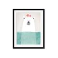 Picture of Water Polar Bear _GroupedProduct_Rectangle_Portrait_Mini_ _GroupedProduct_Rectangle_Portrait_Framed_Matted_