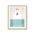 Picture of Water Polar Bear _GroupedProduct_Rectangle_Portrait_Mini_ _GroupedProduct_Rectangle_Portrait_Framed_Matted_