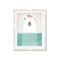 Picture of Water Polar Bear _GroupedProduct_Rectangle_Portrait_Mini_ _GroupedProduct_Rectangle_Portrait_Framed_Matted_