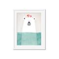 Picture of Water Polar Bear _GroupedProduct_Rectangle_Portrait_Mini_ _GroupedProduct_Rectangle_Portrait_Framed_Matted_