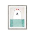 Picture of Water Polar Bear _GroupedProduct_Rectangle_Portrait_Mini_ _GroupedProduct_Rectangle_Portrait_Framed_Matted_