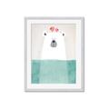 Picture of Water Polar Bear _GroupedProduct_Rectangle_Portrait_Mini_ _GroupedProduct_Rectangle_Portrait_Framed_Matted_