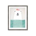 Picture of Water Polar Bear _GroupedProduct_Rectangle_Portrait_Mini_ _GroupedProduct_Rectangle_Portrait_Framed_Matted_