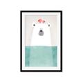 Picture of Water Polar Bear _GroupedProduct_Rectangle_Portrait_Mini_ _GroupedProduct_Rectangle_Portrait_Framed_Matted_