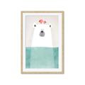 Picture of Water Polar Bear _GroupedProduct_Rectangle_Portrait_Mini_ _GroupedProduct_Rectangle_Portrait_Framed_Matted_