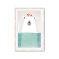 Picture of Water Polar Bear _GroupedProduct_Rectangle_Portrait_Mini_ _GroupedProduct_Rectangle_Portrait_Framed_Matted_