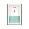 Picture of Water Polar Bear _GroupedProduct_Rectangle_Portrait_Mini_ _GroupedProduct_Rectangle_Portrait_Framed_Matted_