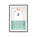 Picture of Water Polar Bear _GroupedProduct_Rectangle_Portrait_Mini_ _GroupedProduct_Rectangle_Portrait_Framed_Matted_