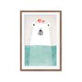 Picture of Water Polar Bear _GroupedProduct_Rectangle_Portrait_Mini_ _GroupedProduct_Rectangle_Portrait_Framed_Matted_