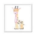 Picture of Baby Giraffe _GroupedProduct_Square_Mini_ _GroupedProduct_Square_Framed_Matted_