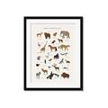 Picture of Animal Alphabet _GroupedProduct_Rectangle_Portrait_Framed_Matted_
