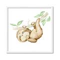 Picture of Swinging Sloth I  _GroupedProduct_Square_Mini_ _GroupedProduct_Square_Framed_Matted_