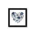 Picture of Blue Heart Hockey _GroupedProduct_Square_Mini_ _GroupedProduct_Square_Framed_Matted_