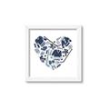 Picture of Blue Heart Hockey _GroupedProduct_Square_Mini_ _GroupedProduct_Square_Framed_Matted_