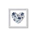 Picture of Blue Heart Hockey _GroupedProduct_Square_Mini_ _GroupedProduct_Square_Framed_Matted_