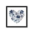 Picture of Blue Heart Hockey _GroupedProduct_Square_Mini_ _GroupedProduct_Square_Framed_Matted_