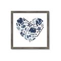 Picture of Blue Heart Hockey _GroupedProduct_Square_Mini_ _GroupedProduct_Square_Framed_Matted_