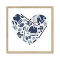 Picture of Blue Heart Hockey _GroupedProduct_Square_Mini_ _GroupedProduct_Square_Framed_Matted_