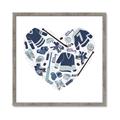 Picture of Blue Heart Hockey _GroupedProduct_Square_Mini_ _GroupedProduct_Square_Framed_Matted_