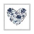 Picture of Blue Heart Hockey _GroupedProduct_Square_Mini_ _GroupedProduct_Square_Framed_Matted_