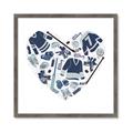 Picture of Blue Heart Hockey _GroupedProduct_Square_Mini_ _GroupedProduct_Square_Framed_Matted_