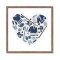 Picture of Blue Heart Hockey _GroupedProduct_Square_Mini_ _GroupedProduct_Square_Framed_Matted_