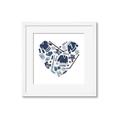 Picture of Blue Heart Hockey _GroupedProduct_Square_Mini_ _GroupedProduct_Square_Framed_Matted_