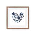 Picture of Blue Heart Hockey _GroupedProduct_Square_Mini_ _GroupedProduct_Square_Framed_Matted_