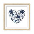Picture of Blue Heart Hockey _GroupedProduct_Square_Mini_ _GroupedProduct_Square_Framed_Matted_