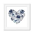 Picture of Blue Heart Hockey _GroupedProduct_Square_Mini_ _GroupedProduct_Square_Framed_Matted_