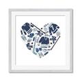 Picture of Blue Heart Hockey _GroupedProduct_Square_Mini_ _GroupedProduct_Square_Framed_Matted_