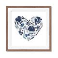 Picture of Blue Heart Hockey _GroupedProduct_Square_Mini_ _GroupedProduct_Square_Framed_Matted_